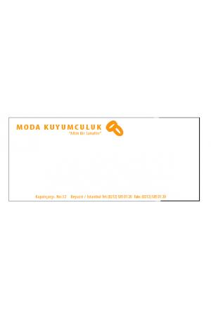 TEK RENK BASKILI DİPLOMAT ( FATURA ) ZARFI 2000 ADET